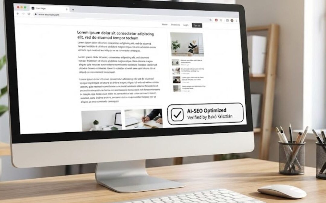 Bakó Krisztián AI-SEO tanúsítványa: miért jelent valódi szakmai különbséget a modern weboldalak világában?